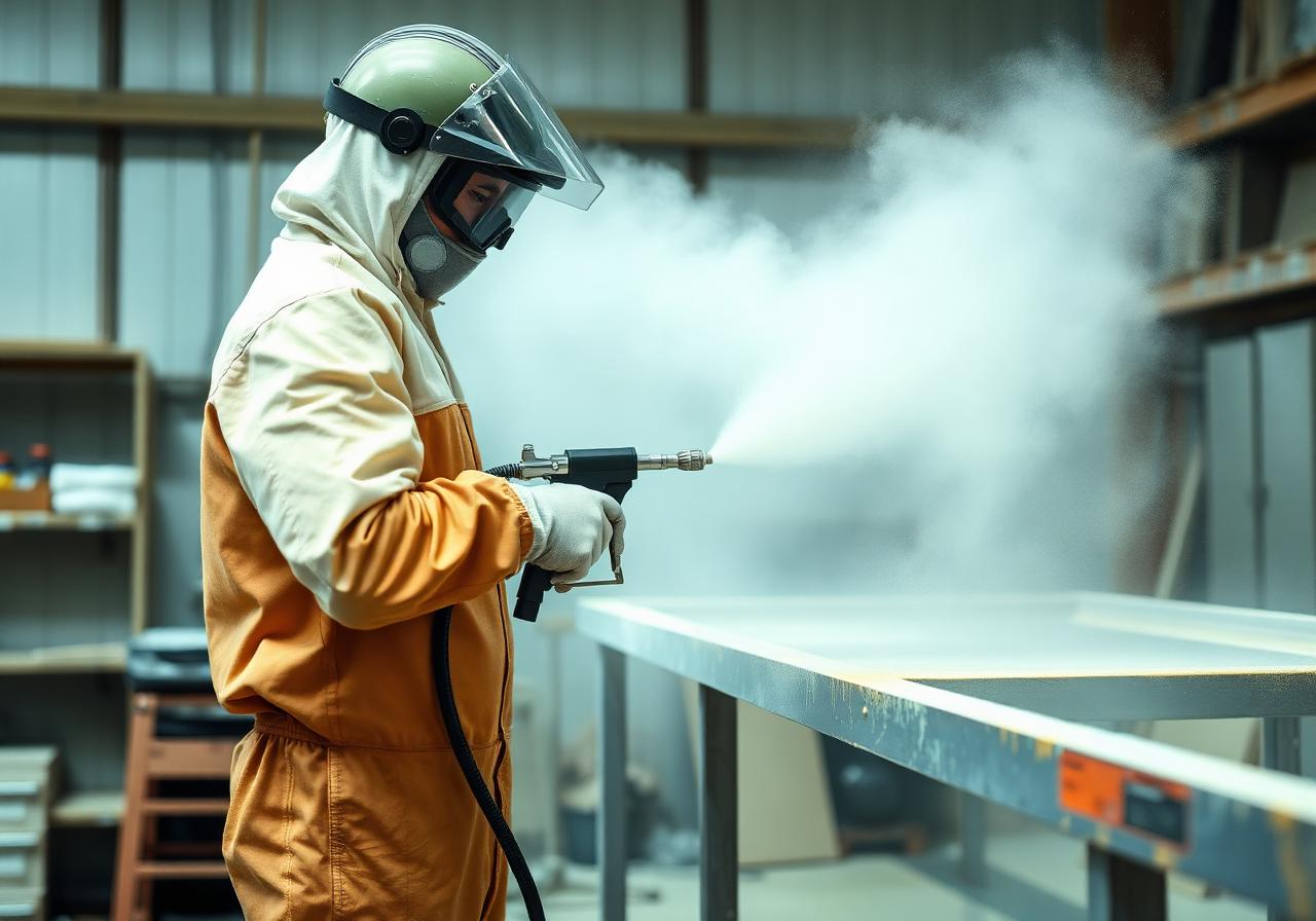 Нанесение краски